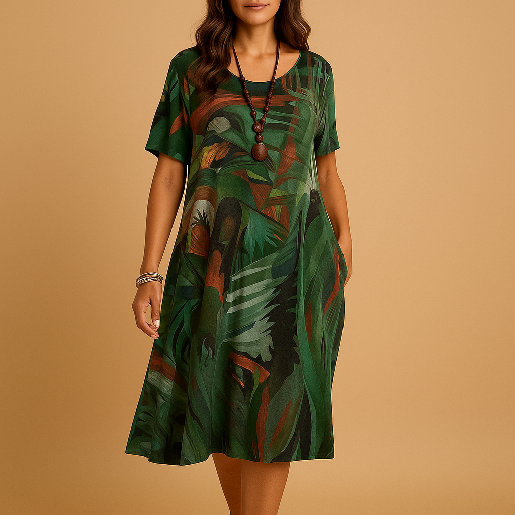 3D printed dress with artistic design for ladies