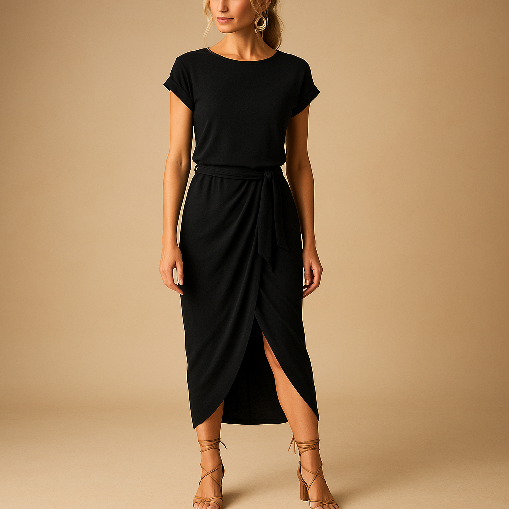 Casual women's short-sleeved dress for summer
