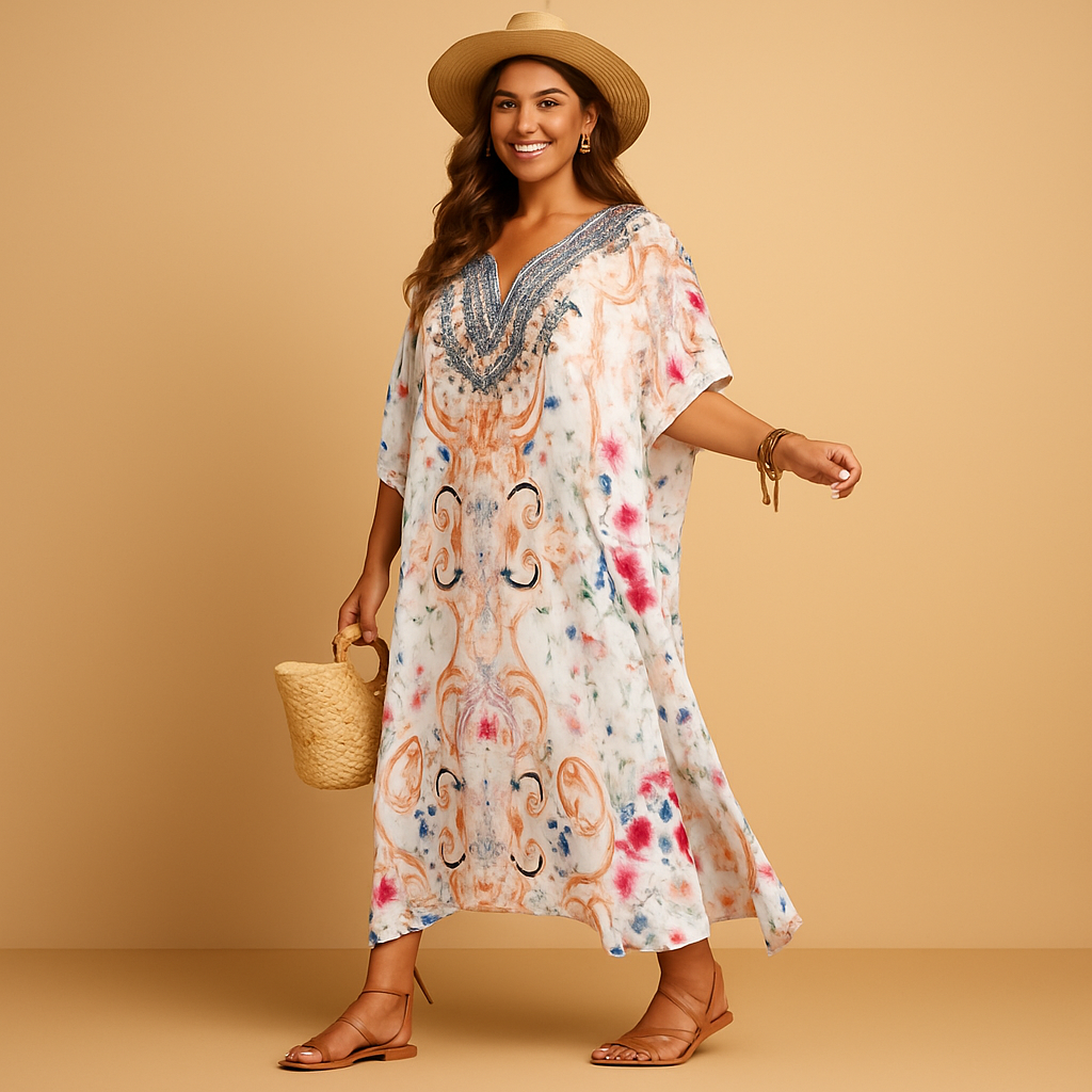 Comfortable women's dress for spring and summer