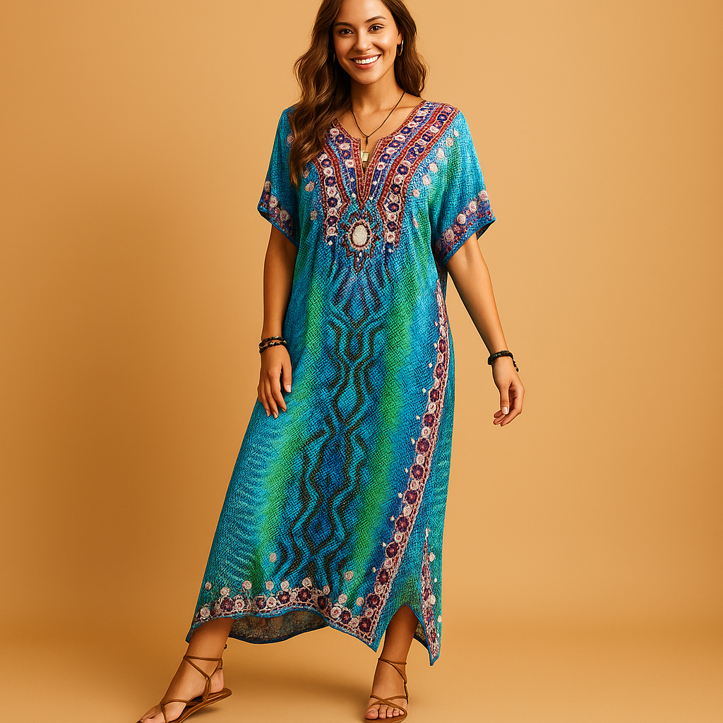 Comfortable women's dress for spring and summer
