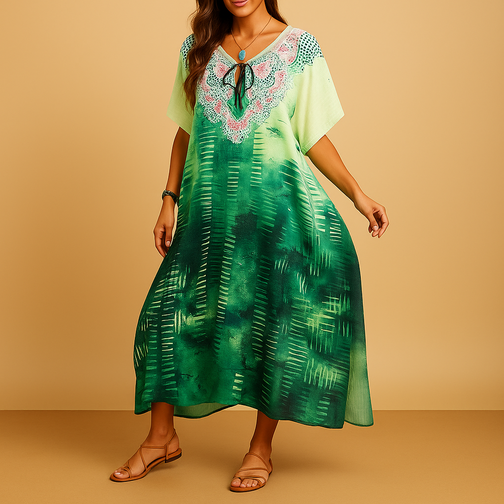 Comfortable women's dress for spring and summer