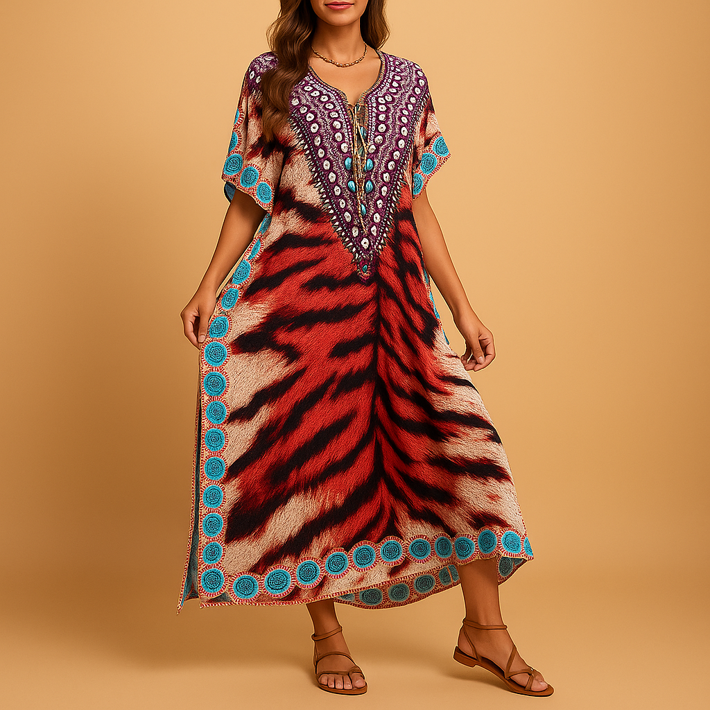 Comfortable women's dress for spring and summer