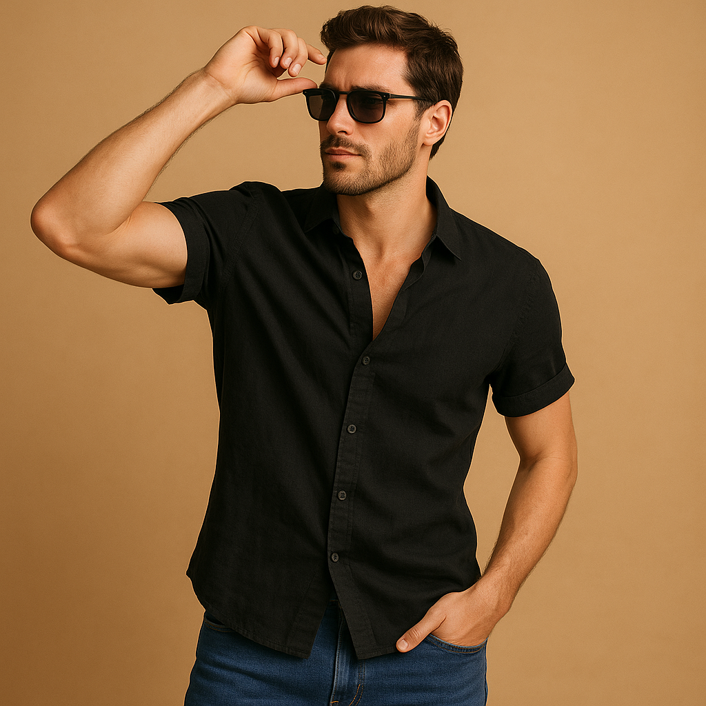 Men's short-sleeved summer shirt