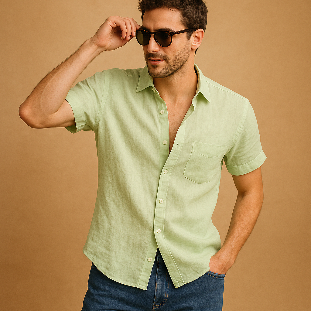 Men's short-sleeved summer shirt