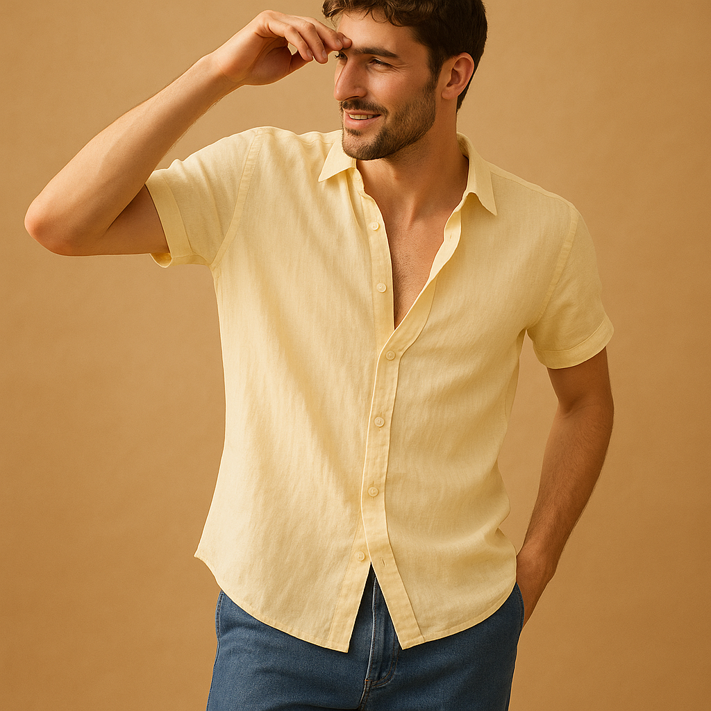 Men's short-sleeved summer shirt