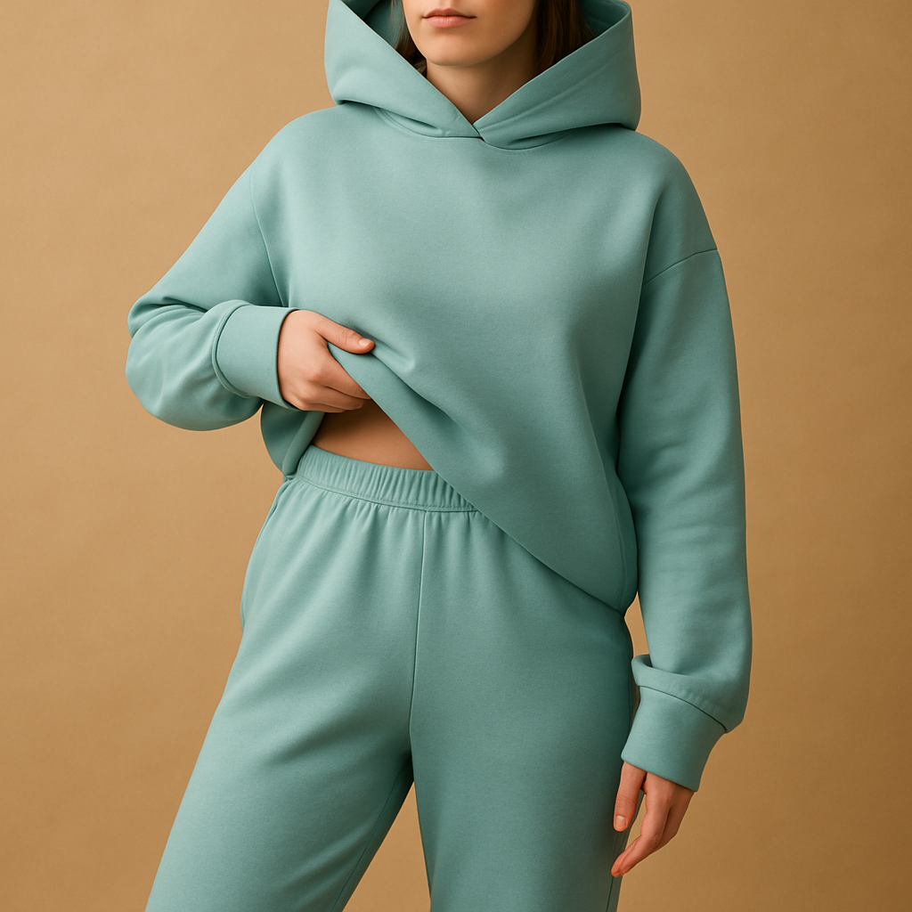 Oversized loungewear set with hoodie and pants for women