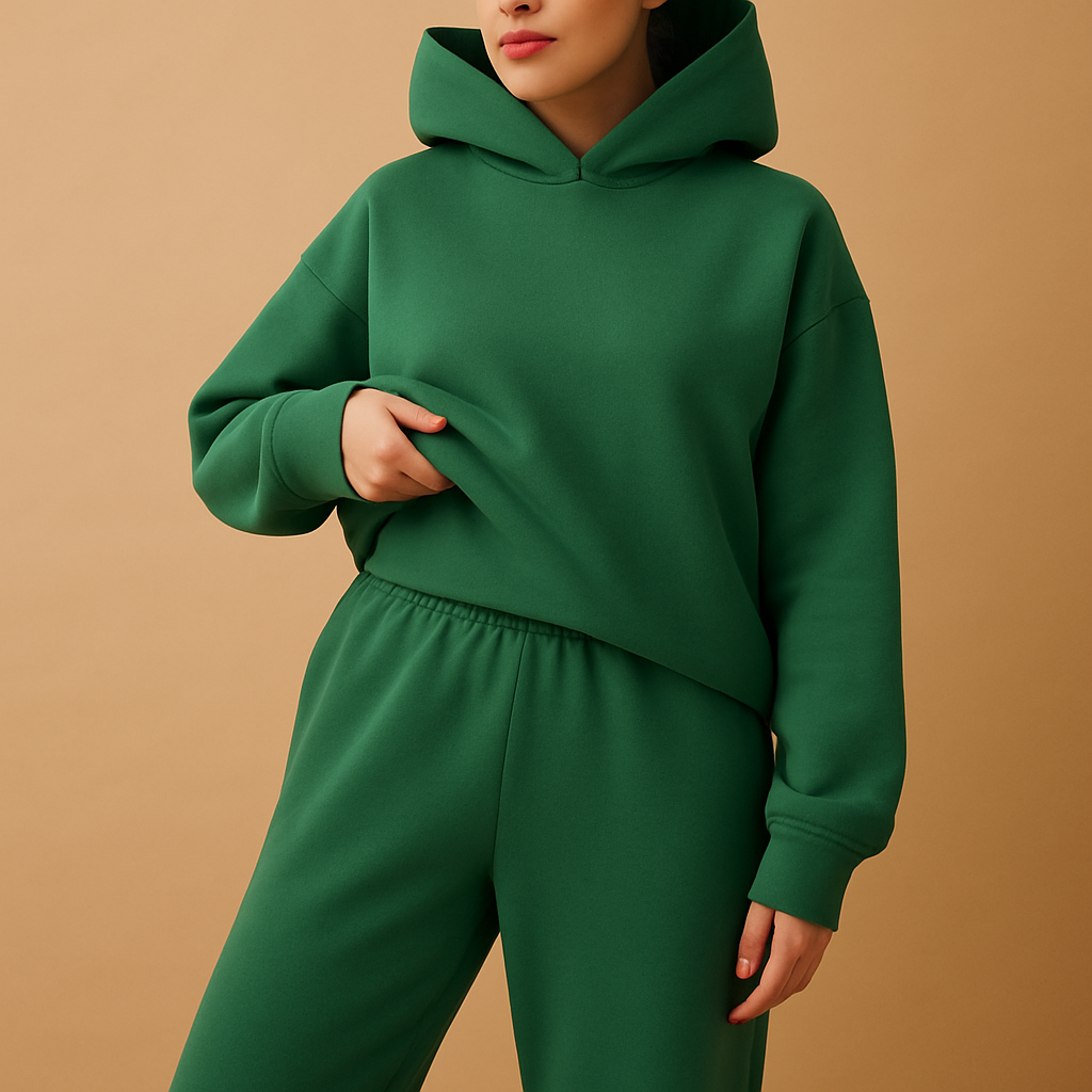 Oversized loungewear set with hoodie and pants for women