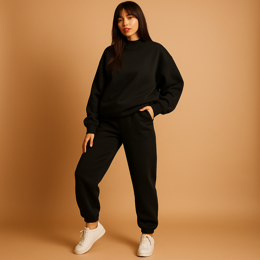 Oversized loungewear set with hoodie and pants for women