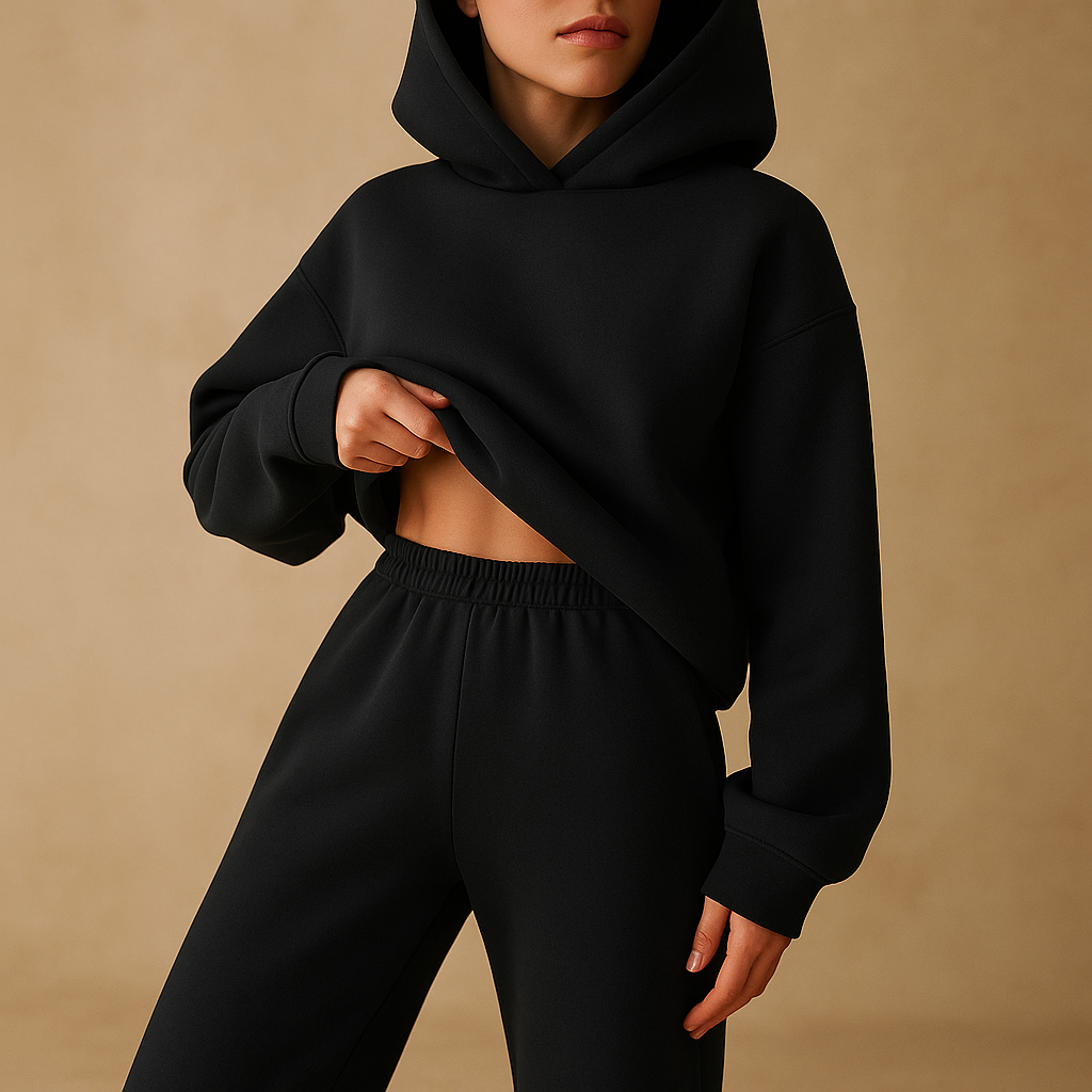 Oversized loungewear set with hoodie and pants for women