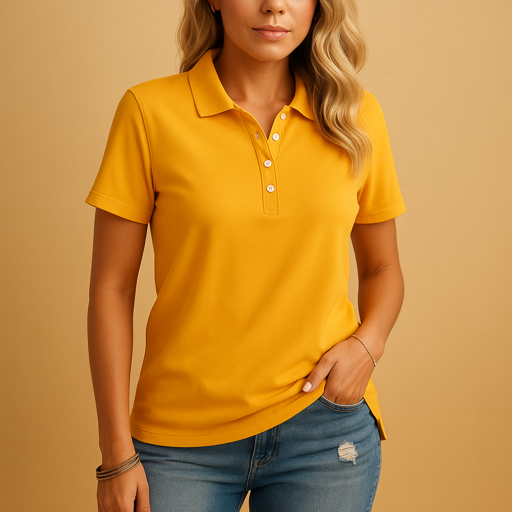 Stylish women's polo shirt with elegant fit
