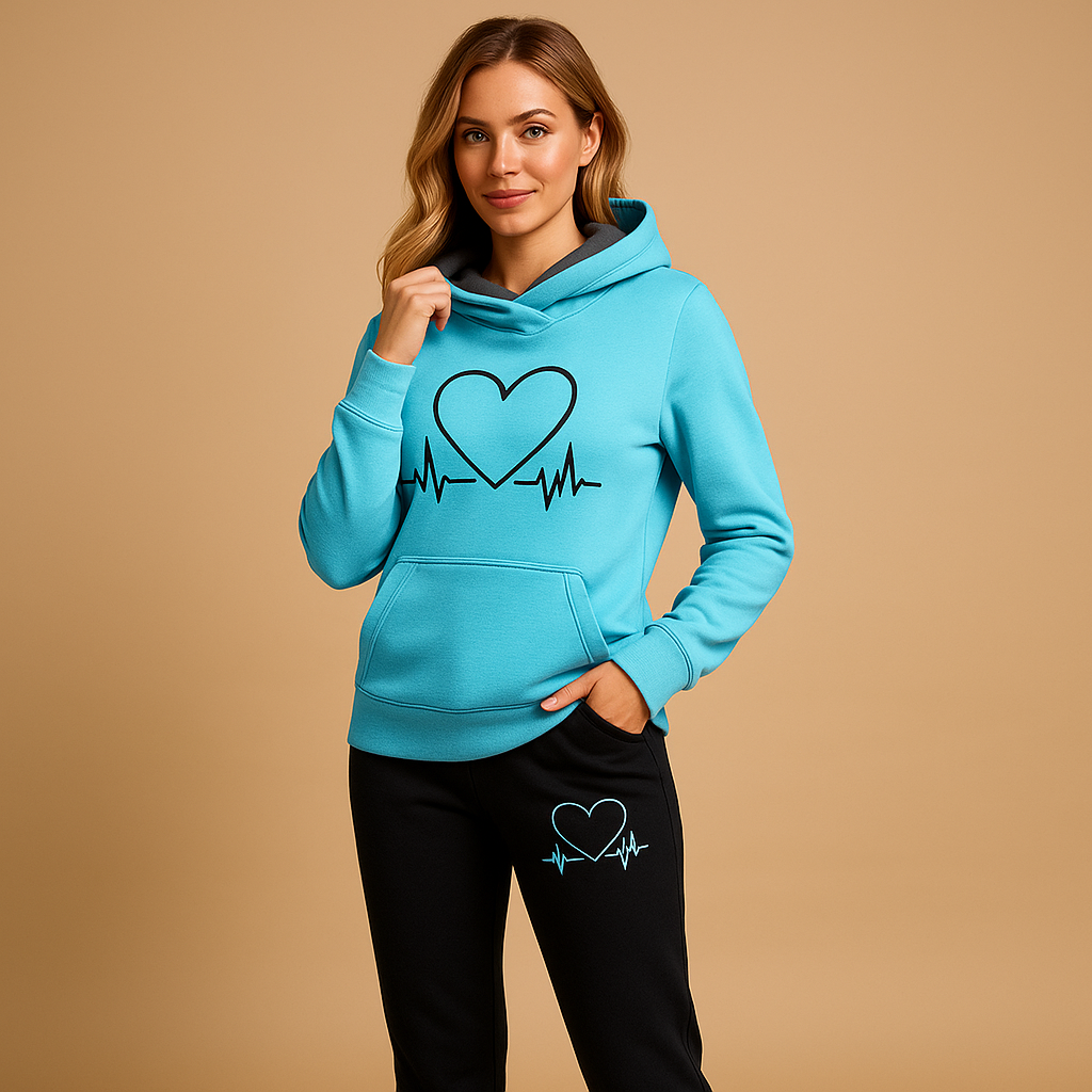 Stylish jogging set with jacket for ladies