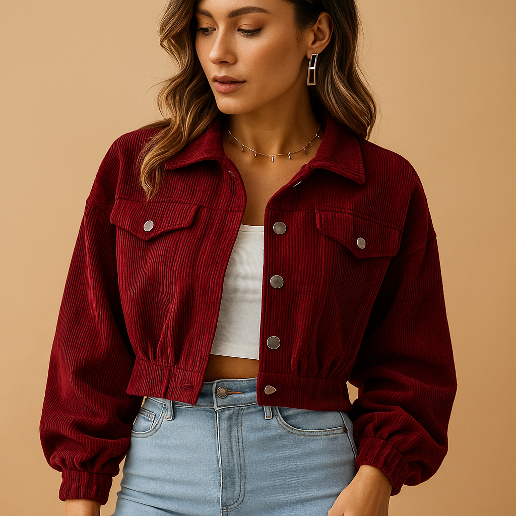 Timeless elegant jacket for women with warm lining