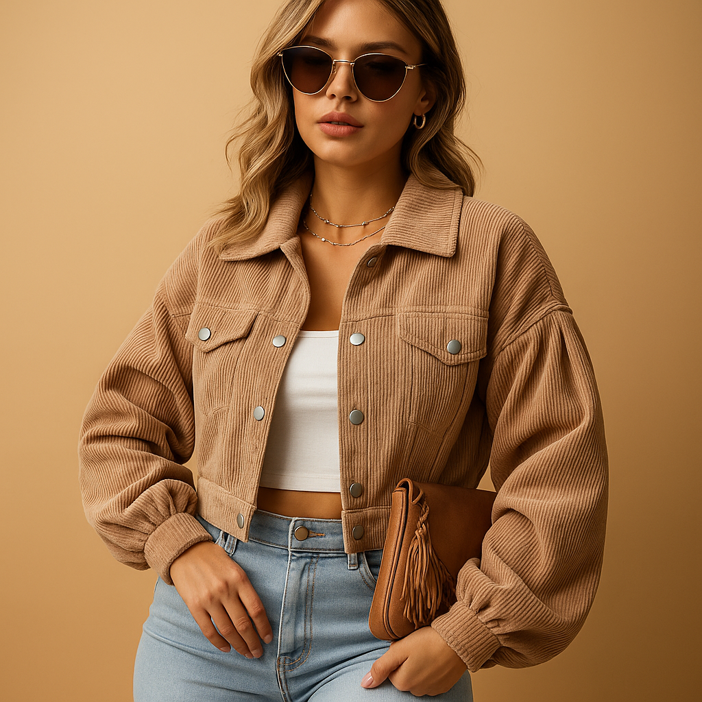 Timeless elegant jacket for women with warm lining