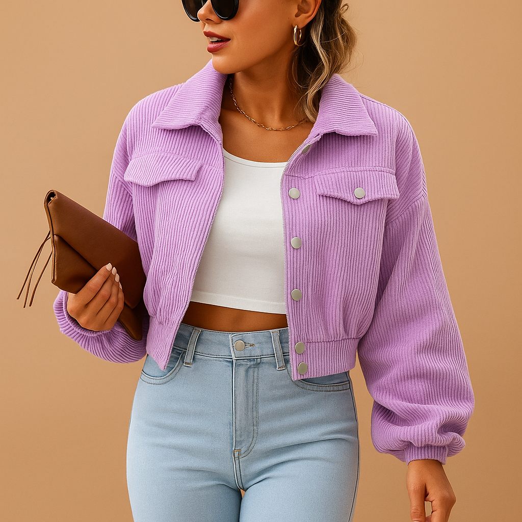 Timeless elegant jacket for women with warm lining