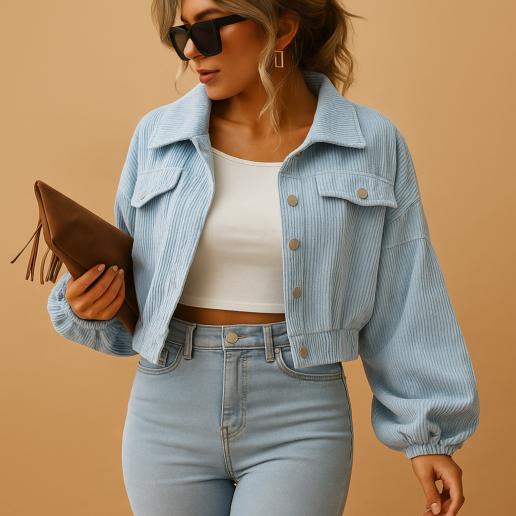 Timeless elegant jacket for women with warm lining