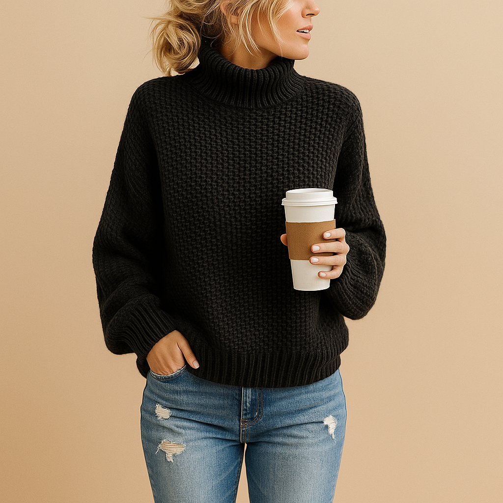Timeless knitted sweater for women
