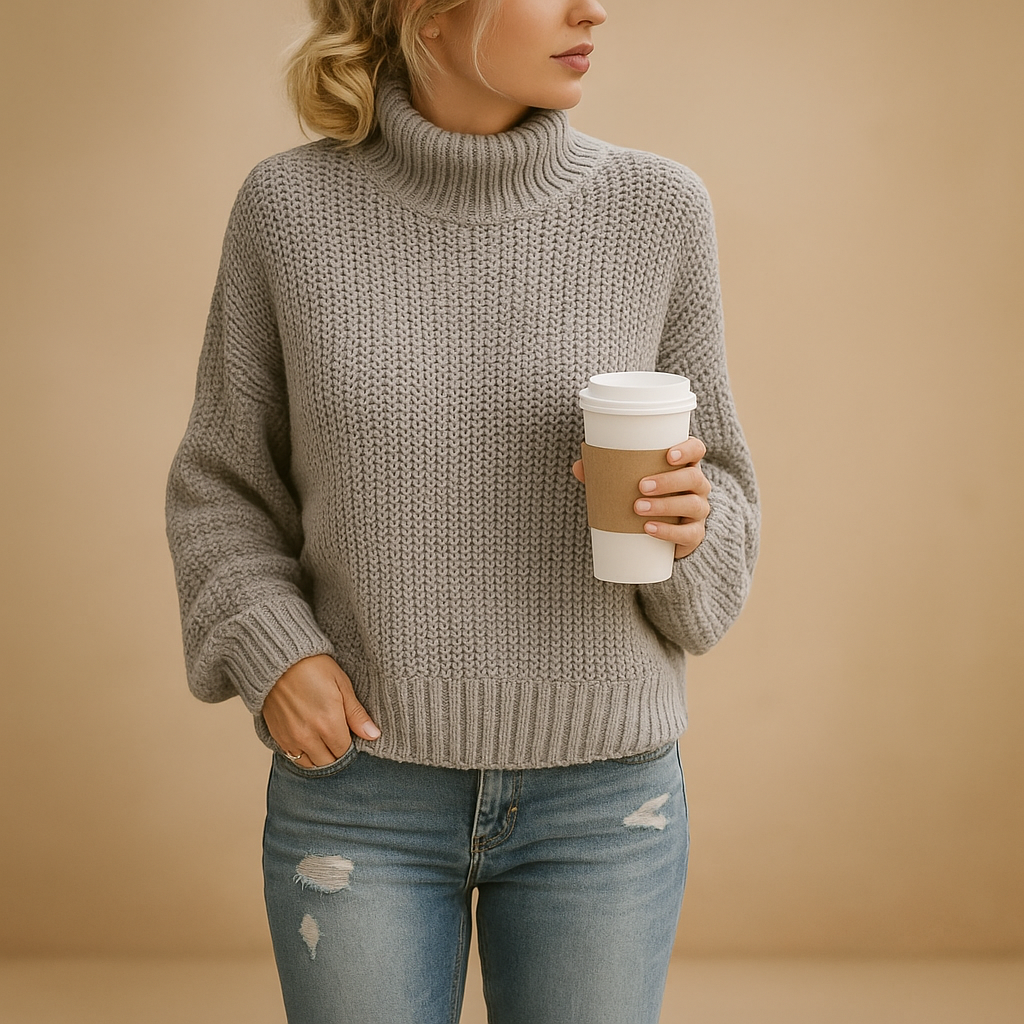 Timeless knitted sweater for women
