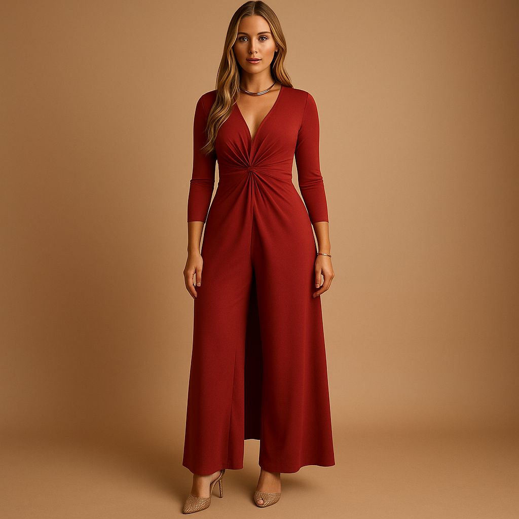 Two-piece lounge set with pants and top for women