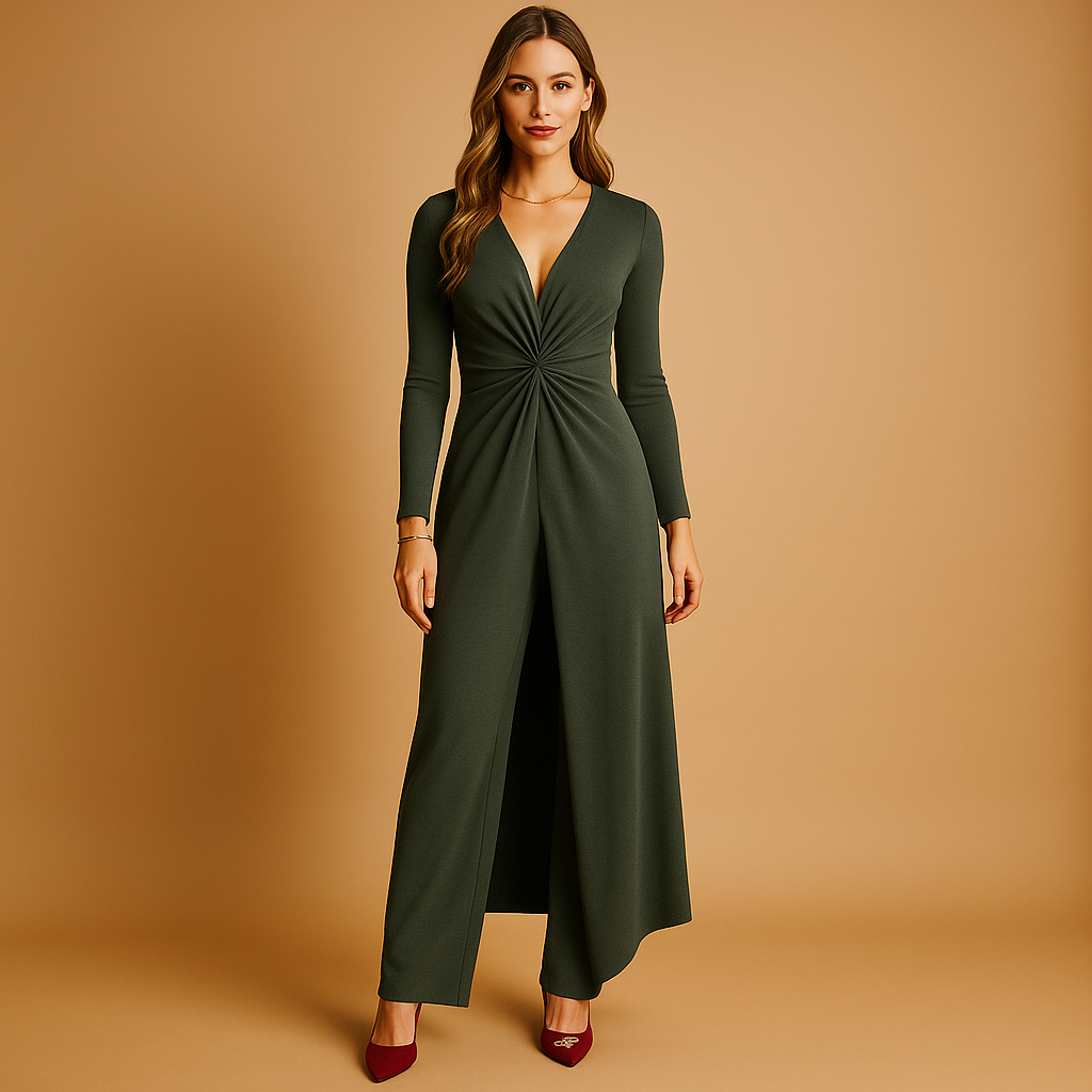 Two-piece lounge set with pants and top for women