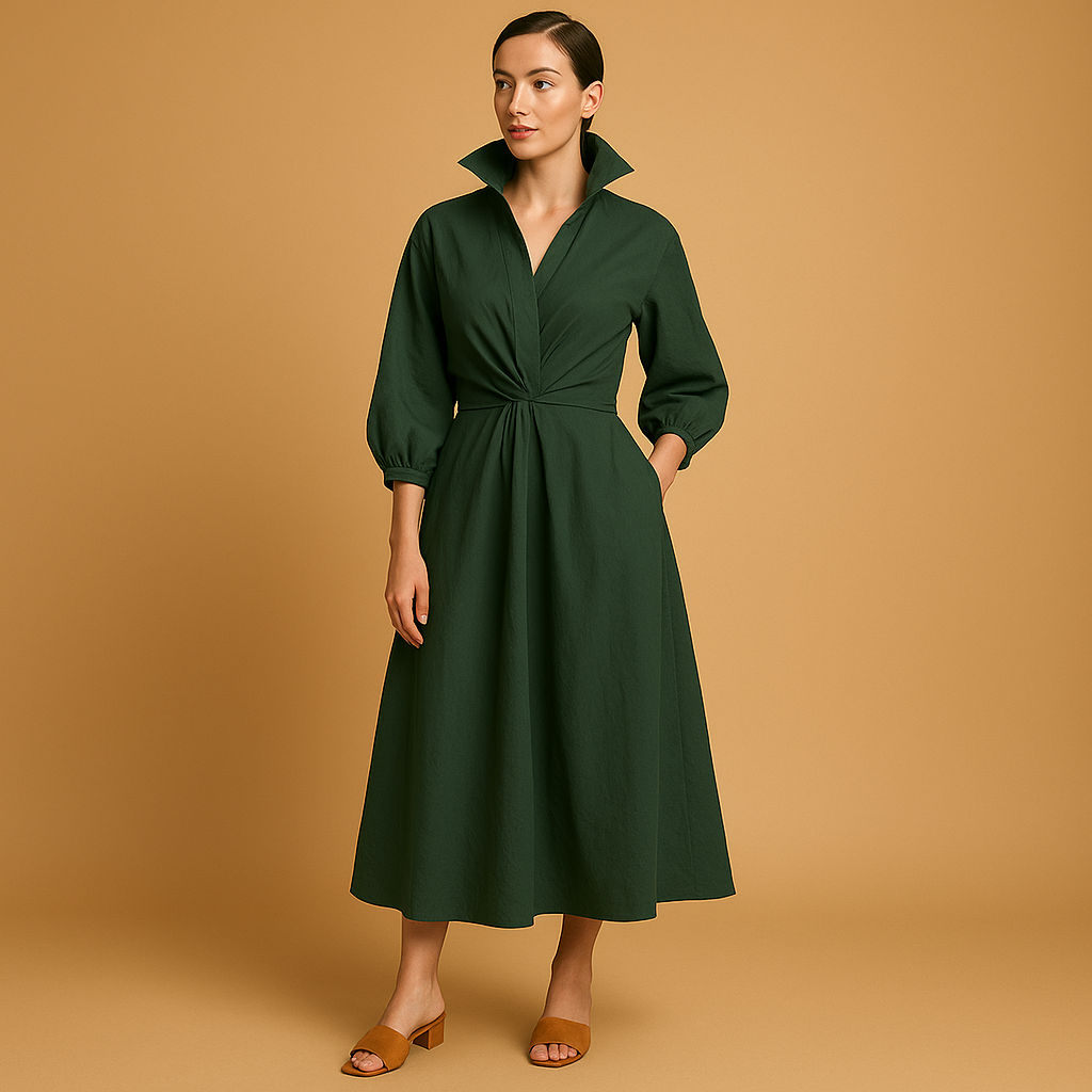 Vintage-inspired A-line dress for women