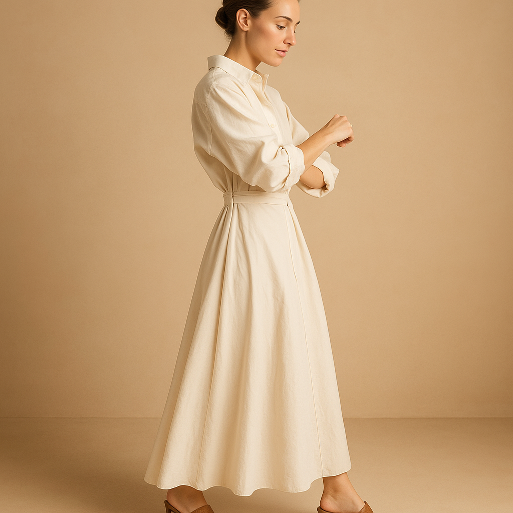Vintage-inspired A-line dress for women