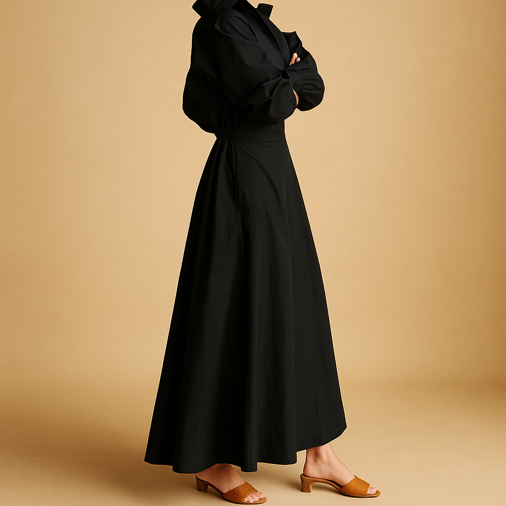 Vintage-inspired A-line dress for women