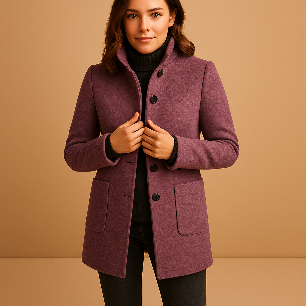 Warm soft winter coat for ladies