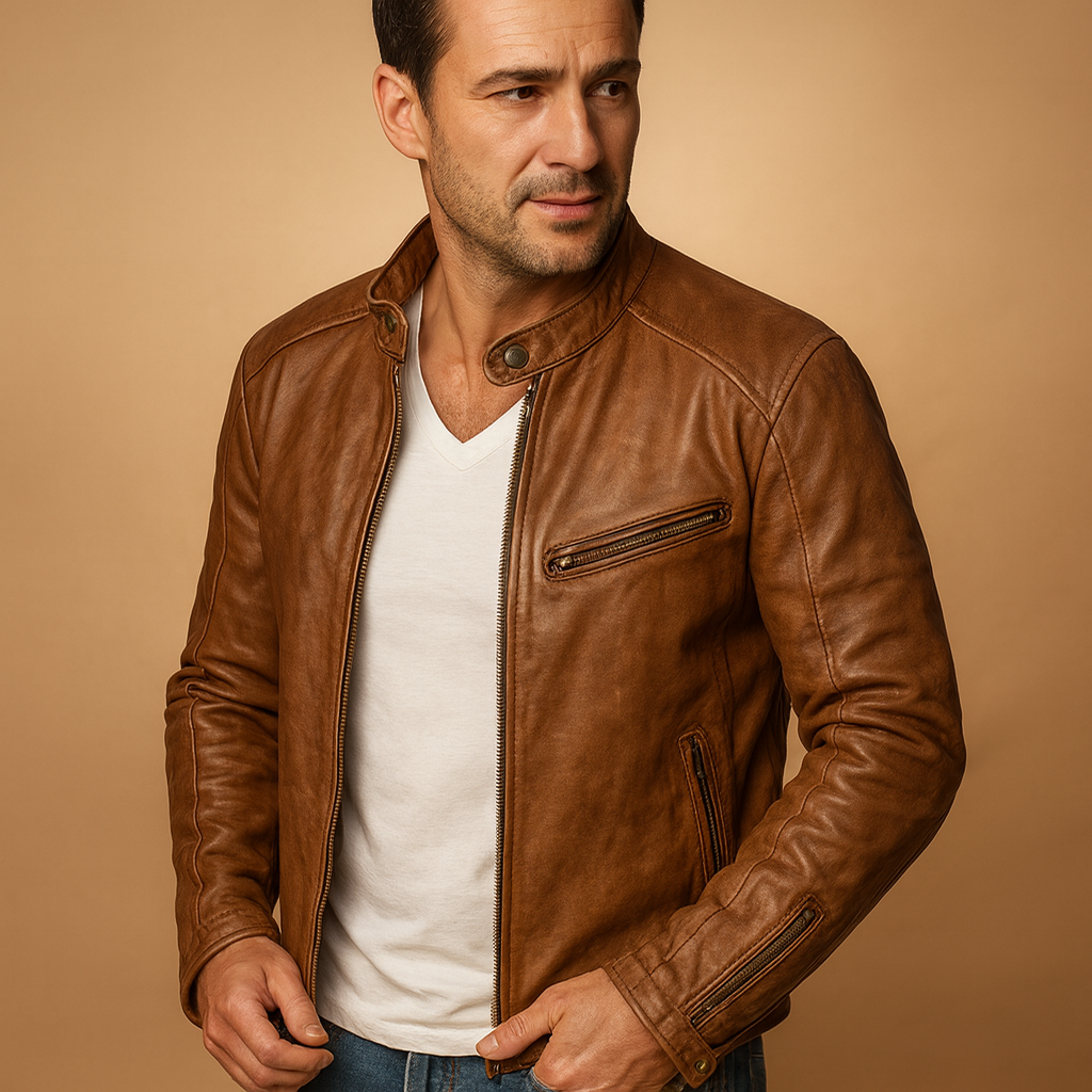 Men's waterproof jacket with zipper