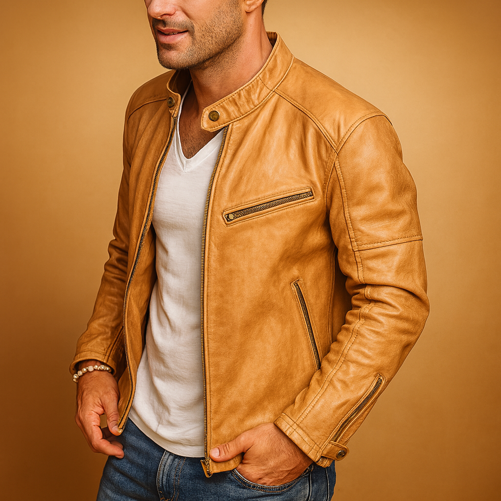Men's waterproof jacket with zipper