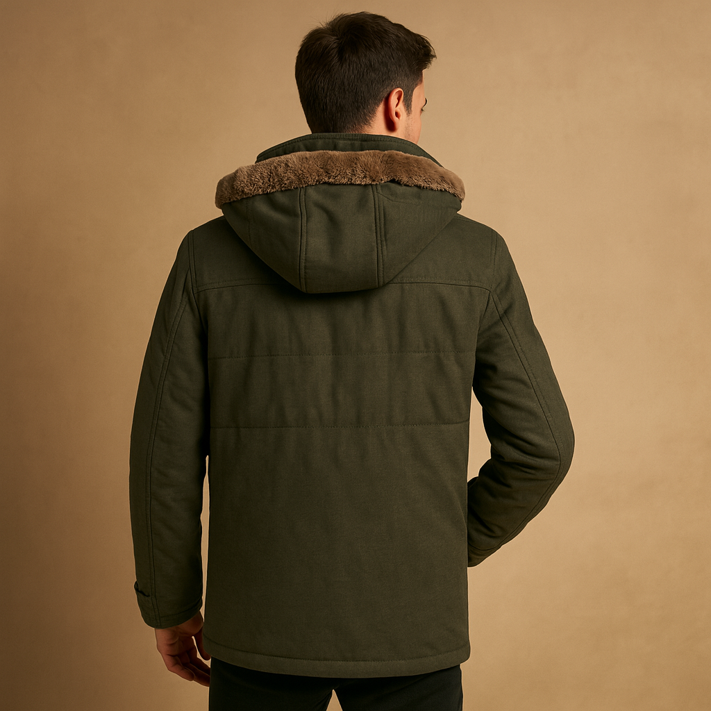 Winter hooded jacket for men