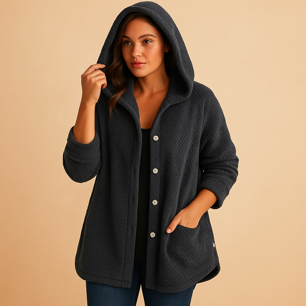 Winter coat with hood and insulation for women
