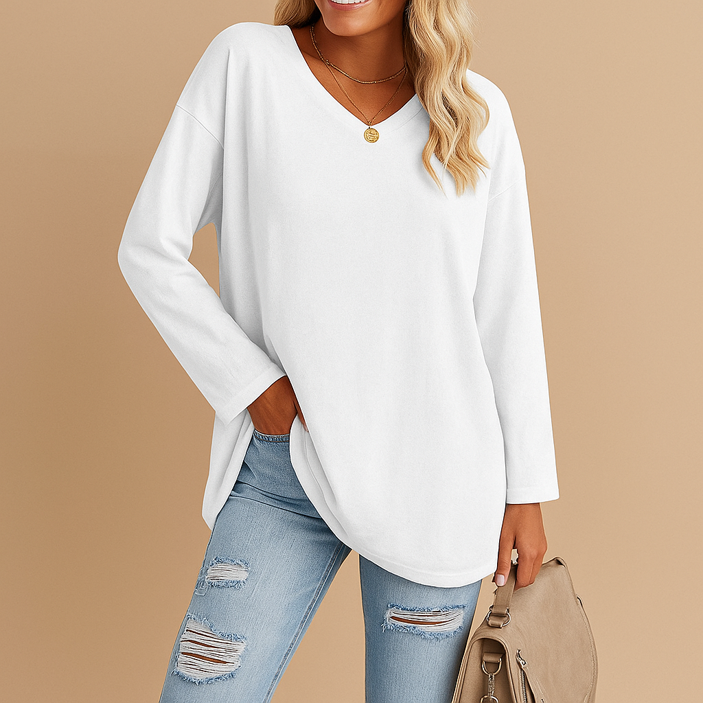 Summer top with loose fit for women