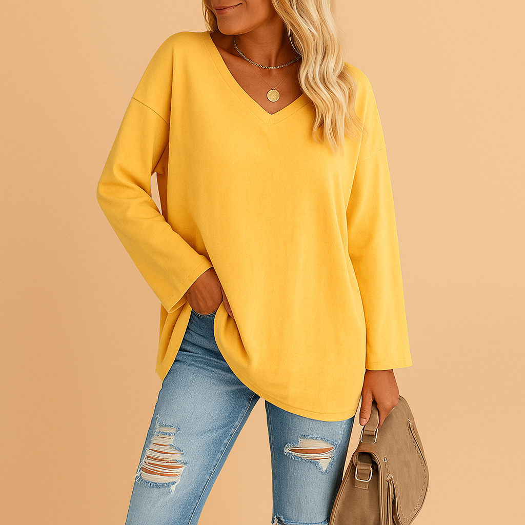 Summer top with loose fit for women
