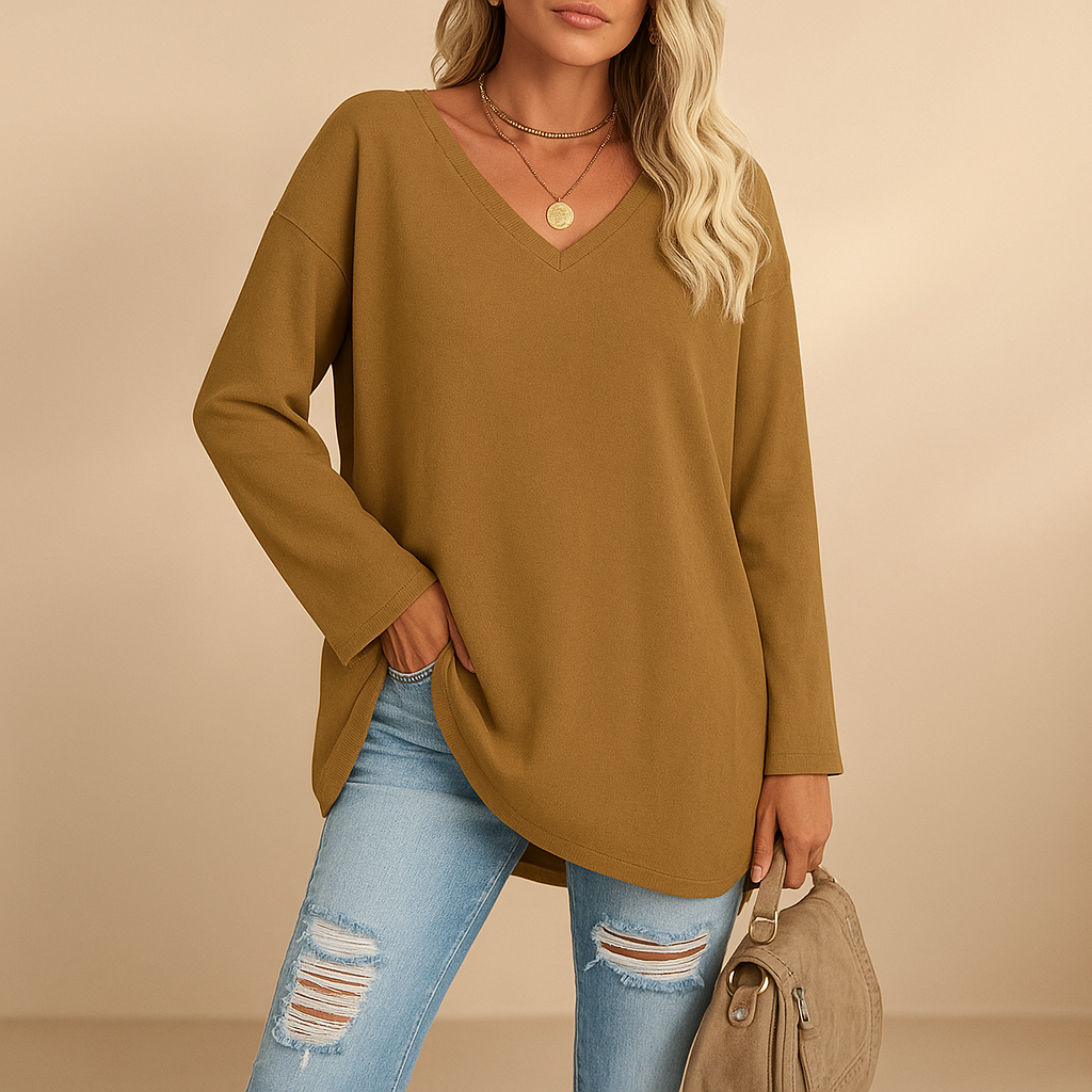 Summer top with loose fit for women