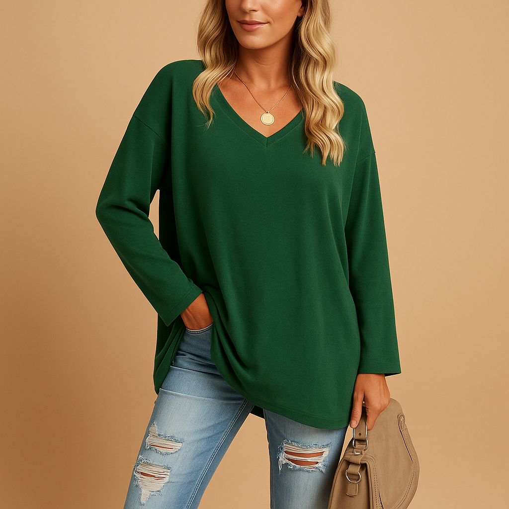 Summer top with loose fit for women