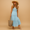 Boho summer dress with Ibiza look for women