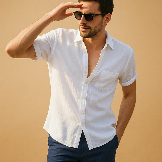 Men's short-sleeved summer shirt