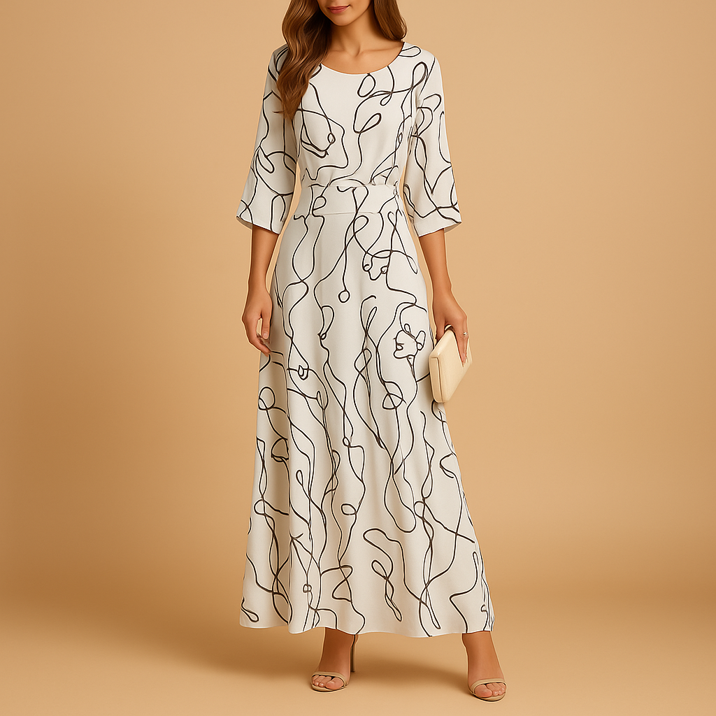 Elegant summer dress with striking design for women