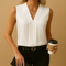 Women's sleeveless summer top with elegant fit