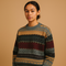 Oversized knitted sweater for women