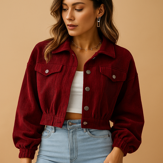 Timeless elegant jacket for women with warm lining