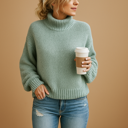 Timeless knitted sweater for women