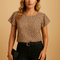 Top with eye-catching print and elegant fit for women