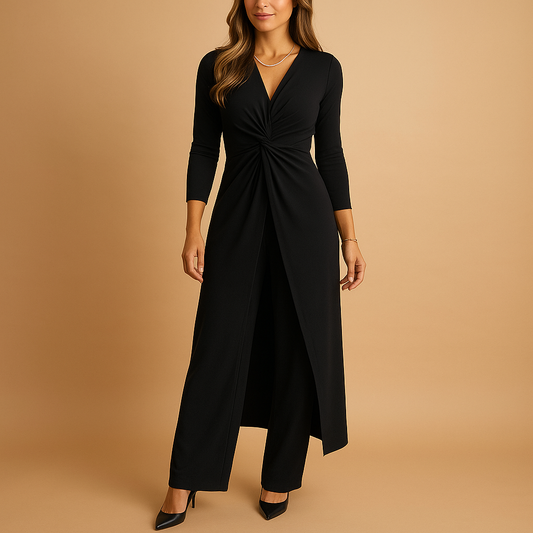 Two-piece lounge set with pants and top for women