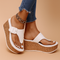 Elevated comfort sandals with platform sole for women
