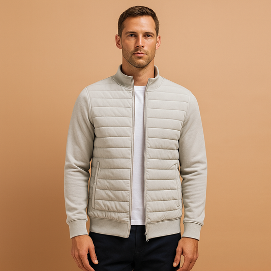 Winter coat with high collar for men