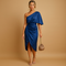 Silky party dress with elegant fit for women