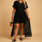 Summer dress with waist accent for women