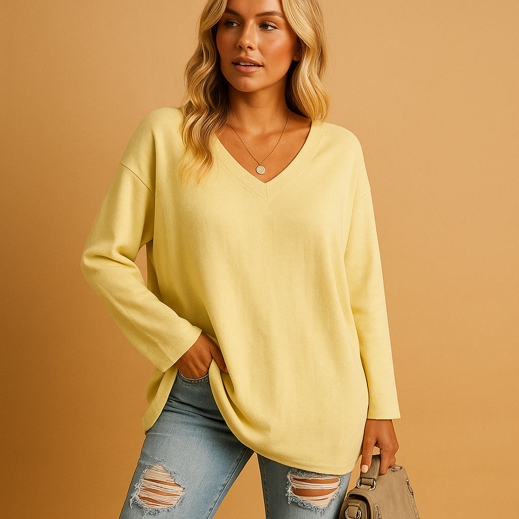 Summer top with loose fit for women